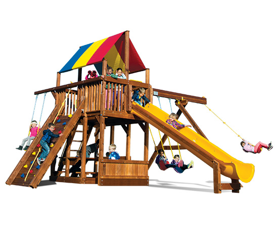 Denver wooden swing set on sale