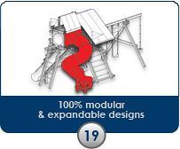 100% modular & expandable designs