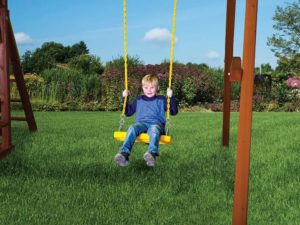 Rainbow Swing Set Yellow Flat Swing