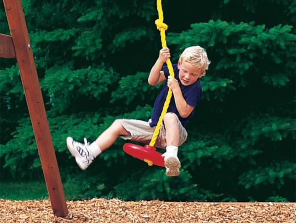 Rainbow Swing Set Knotted Rope with Disc
