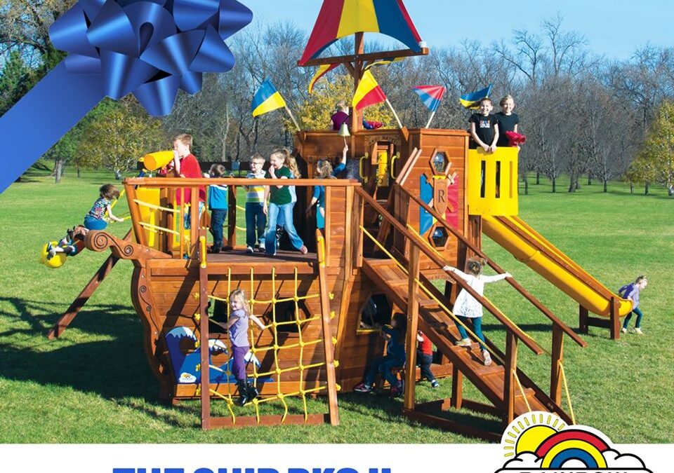 Set Sail with the Rainbow Ship Swing Set: The Ultimate Backyard Adventure!