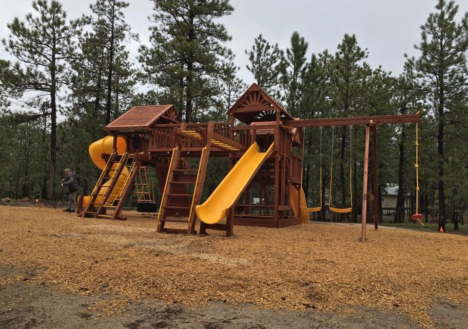 Double the Fun with the Rainbow Double Whammy Swing Set!