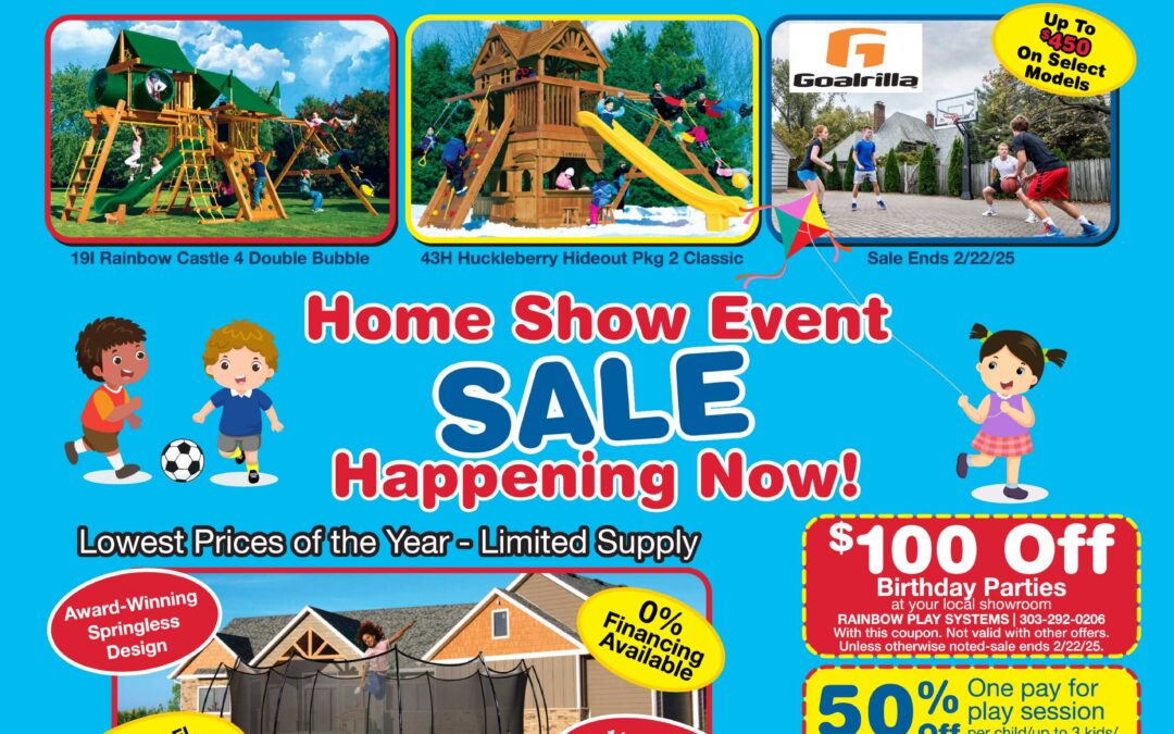 Massive Home Show Savings! Up to 60% Off Swing Sets at the 2025 Colorado Garden & Home Show