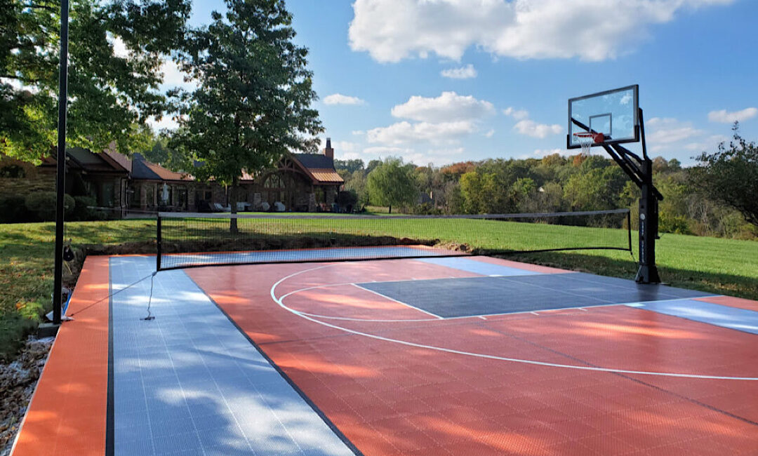 Basketball, tennis, pickball court indoor, outdoor installation in Denver, CO.